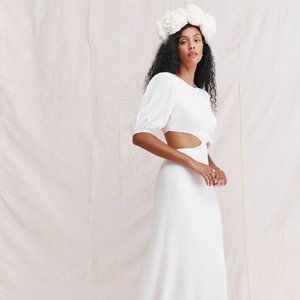 NEW Reformation Tory Wedding Dress size 6 ivory